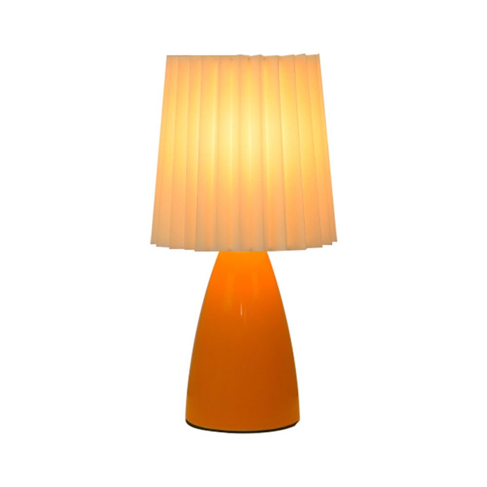 Lampki nocne, lampki dotykowe, małe lampki Nocna l Ceramiczna lampka biurkowa z tkaniny LED, trójkolorowe światło USB do sypialni, gabinetu, salonu