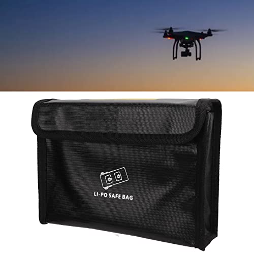 Astibym Lipo Battery Safe Bag, Protection Fireproof Professional Portable Battery Safe Bag For Transportation(Big),Model Aircraft Accessories #TOP4