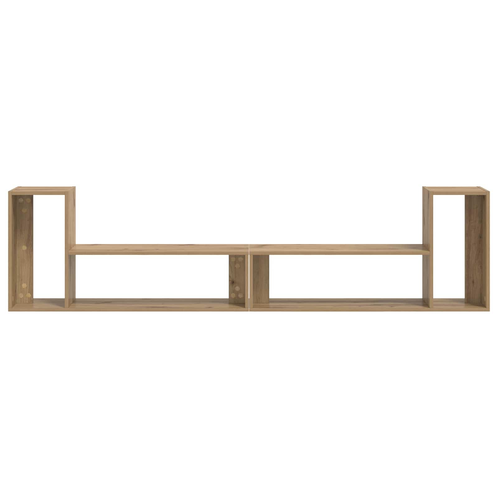 Fengshui Szafka pod telewizor materiał drewnopochodny 100 cm dąb Artisan | Nowoczesny styl Lowboard, miejsce do przechowywania mediów, łatwa w pielęgnacji powierzchnia, do salonu