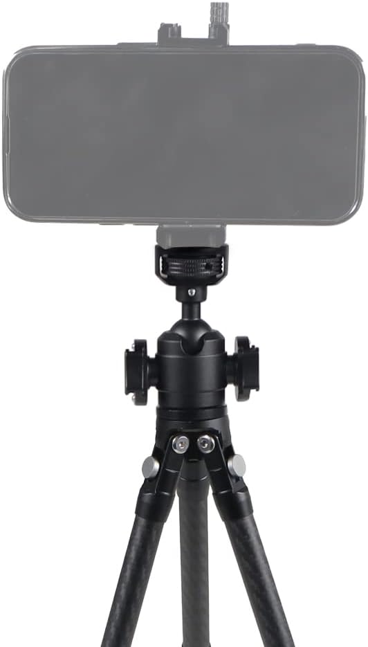 FEICHAO Swivel Tripod Ball Head 1/4" Screw Cold Shoe Mount Adapter for SLR Camera Tripod Microphone Expanded Accessories (Type D)