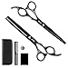 KYG Tijeras de Peluquería Profesional 6.7 Pulgadas, Tijeras Barbero de Cortar y Entresacar, acero inoxidable japonés 440C , con Tornillo de Tensión de Ajuste Tijeras para Peluquero y Salón de Corte