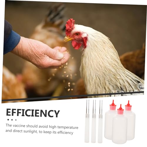 10 Conjuntos Vacinação de frango suprimentos para cuidados com aves suprimentos para galinhas deixan