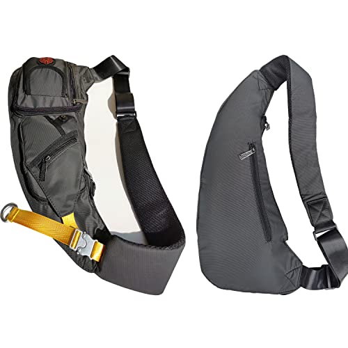 Innturt Nylon Sling Chest Bag Daypack Bicycle Travel Gym Backpack, S2-black, S, Sling Bag - Image 3