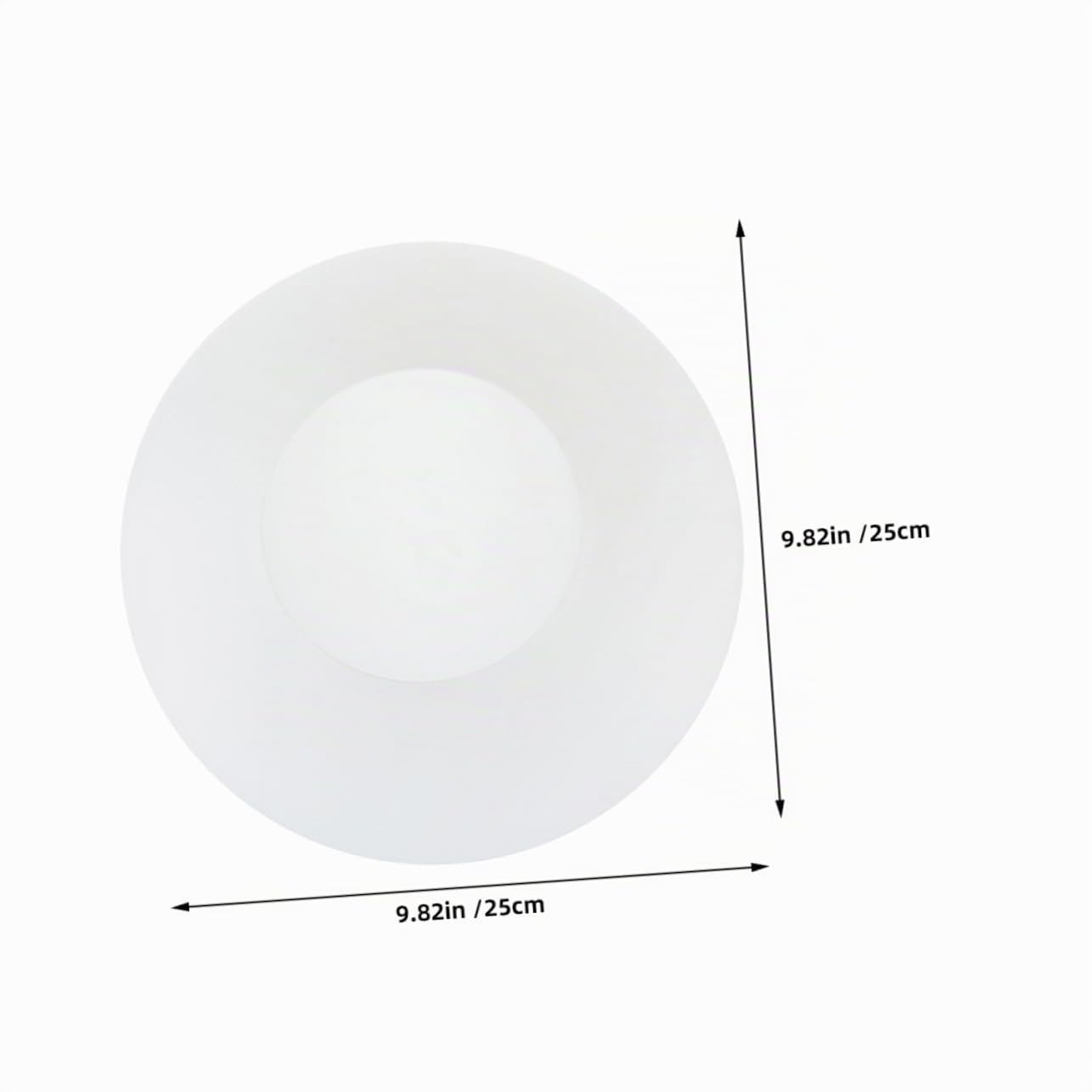 Gadpiparty Tulipa Lámpara Techo de Vidrio Opalino, Pantalla de Globo Redonda Lechosa, Fácil Instalación y Limpieza, para Comedor y Dormitorio