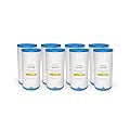 Max Water 50 Micron 10 x 4.5 Pleated Sediment Water Filter, Washable Replacement Cartridge for 10" BB Whole House Systems Compatible with R50-BBSA, FXHSC, WFHDC3001, W50PEHD, GXWH40L (8 Pack)