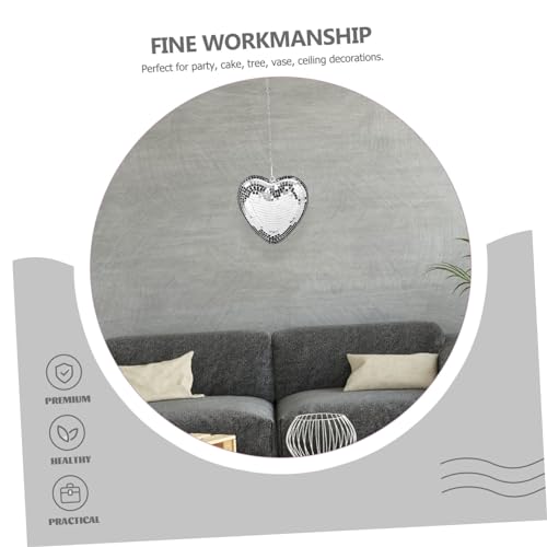Bola espejada en forma de corazón para decoración de fiestas, bodas y cumpleaños miniatura 3