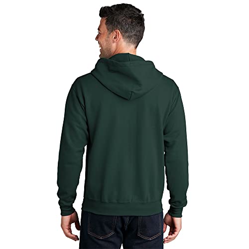 Port & Company - Core Fleece Full-Zip Hooded Sweatshirt S Dark Green2