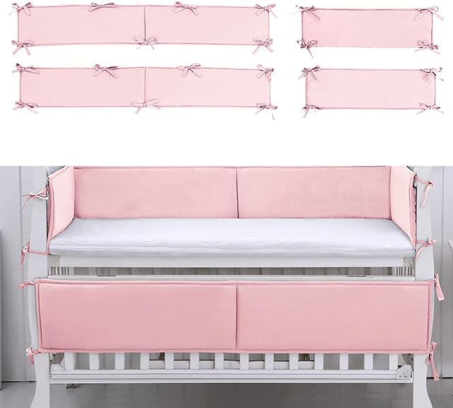 4Pcs Cotton Baby Críb Bùmper Pads for Boys Girls