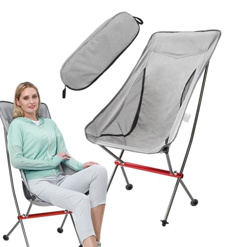 Silla plegable al aire libre genérica - asiento plegable ergonómico, asiento de senderismo antideslizante, jardín playa, terraza al aire libre balcón