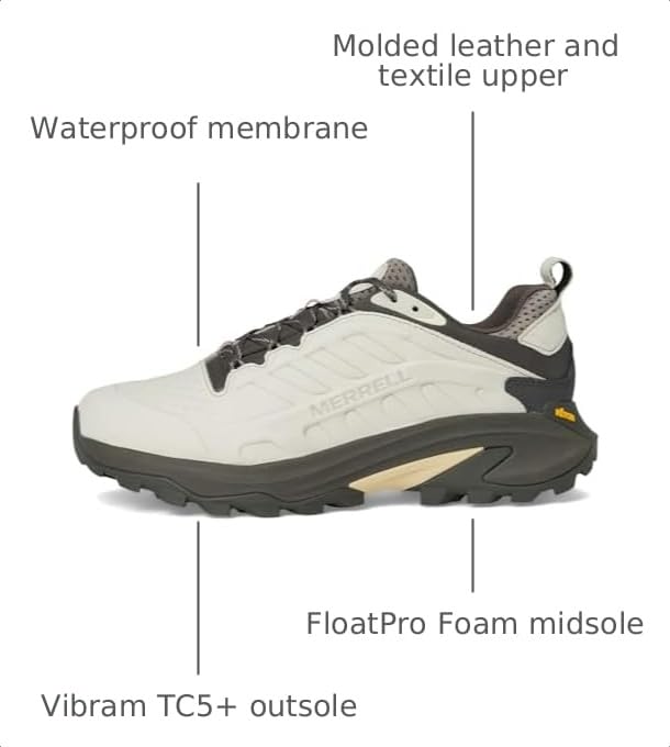 Image of Merrell Mens Moab Speed 2 Leather Waterproof