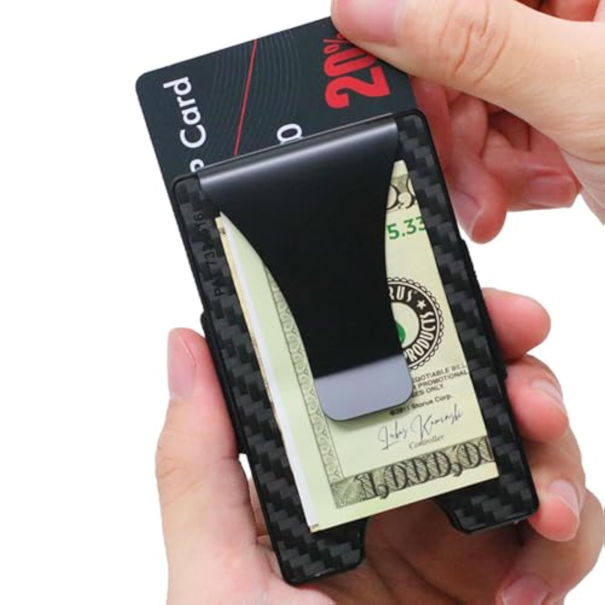 Smart Wallet | Carbon Fiber RFID Blocking Card Holder