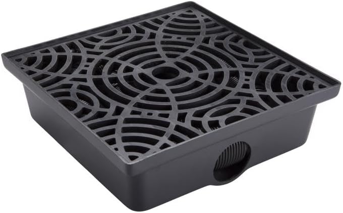 Amerimax 4700 Stealthdrain Low Profile Catch Basin, Black