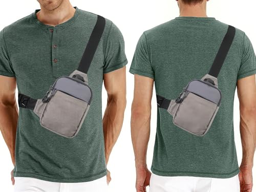 Mini bolsa tiracolo masculina feminina pequena à prova d'água para celular, pochetes, bolsa de bols