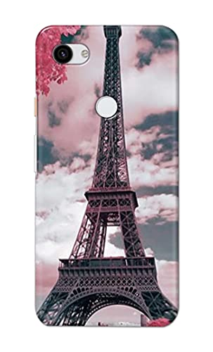 Image of Lovers Famous Place Eiffel Tower in Paris Hard Back Case Cover for Google Pixel 3A, G020A, G020E, G020B Back Cover -(J5) VNS2227