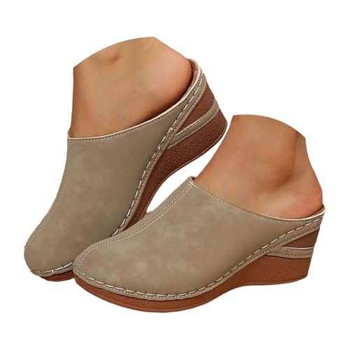 Mule bout fermé coupe large pour femme souffrant des pieds sensibles