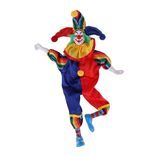 15Inch Hand Painted Porcelain Funny Clown Dolls Toy Ceramic Crafts #TOP2
