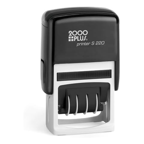 2000 PLUS 010129 Economy Dater, Self-Inking, Black Cover