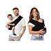 Baby K'tan Original Baby Wrap Carrier, Infant and Child Sling - Simple Wrap Holder for Babywearing - No Rings or Buckles - Carry Newborn up to 35 lbs, Black, Women 6-8 (Small), Men 37-38