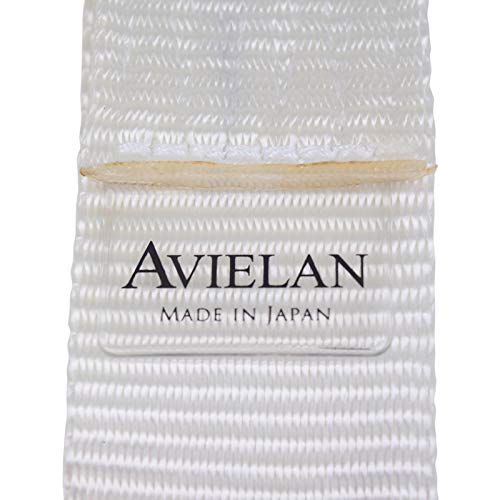 アヴィエラン(AVIELAN) ラッシングベルト 50mm幅 Jフック 巻取 6m 固定 0.5m ホワイト