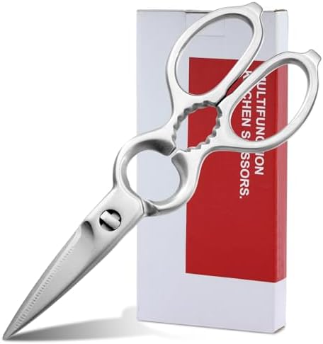Stainless Steel Kitchen Shears Heavy Duty Full-Steel Forged Metal...
