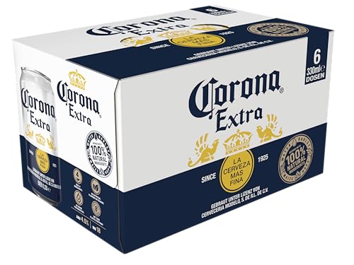 Corona Extra Premium Lager Dosenbier EINWEG Internationales Lager Bier (6 X 0.33 l)