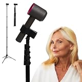 RELMITALL Hair Dryer Stand 26-74' Adjustable Hands-Free Blow Dryer Holder