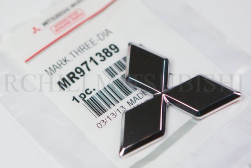 MR971389 GENUINE MITSUBISHI 2000-2005 ECLIPSE OEM FACTORY CHROME ORIGINAL TRIPLE DIAMOND EMBLEM