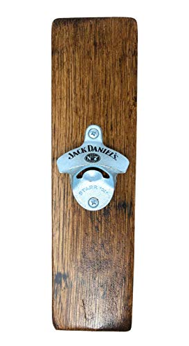 Jack Daniel's Barrel Wood Bottle Opener– Made from Authentic Jack Daniel’s Barrel – 11 inches – Made in USA
