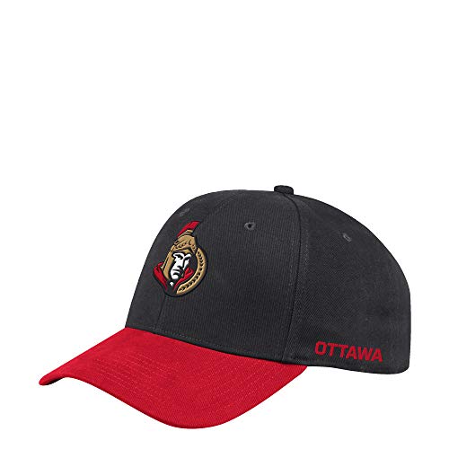 Casquette Adidas Ottawa Senators NHL Coach Flex Fit grise officielle pour supporter de hockey
