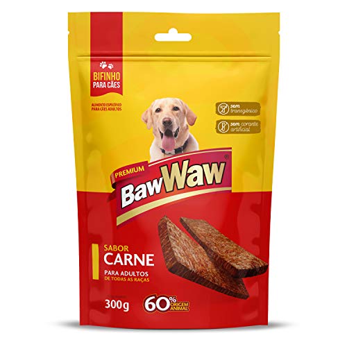 Bifinho Baw Waw para cães sabor Carne 300g