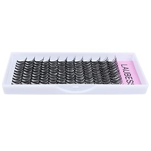 Image of Eyelash Clusters LAUBESS Lash Clusters Individual Lashes Cluster Eyelash Extensions DIY at Home Waterproof Cluster Lashes (30D-D-12)
