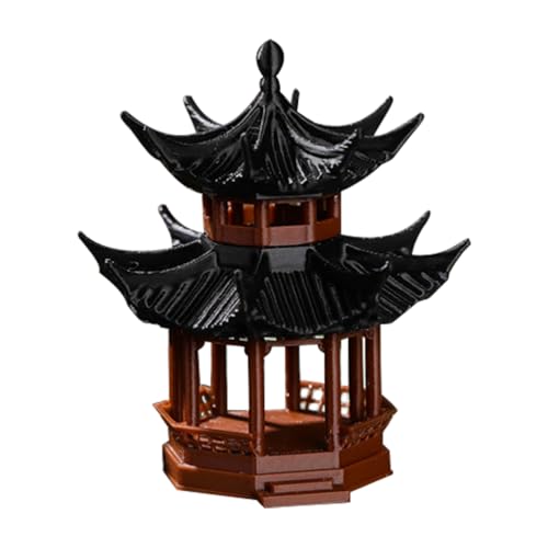 GANAZONO Mini Gazebo Ornament for Aquarium Decor 1.77 Inch Chinese