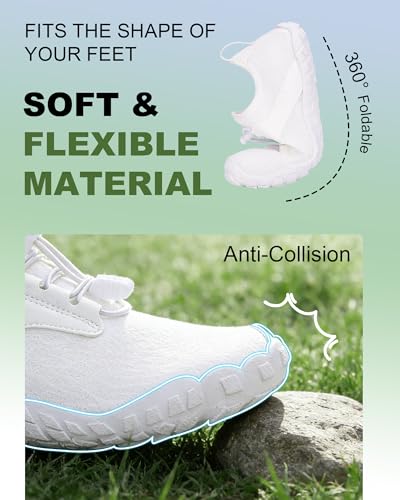 Image of Barefoot Water Shoes for Men Women 2026 Quick Dry Athletic Shoes Non-Slip Wide Toe Aqua Footwear Beach Swim Hiking Kayaking Yoga Outdoor Sport