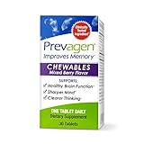 Prevagen Improves Memory Regular Strength 10mg, 30 Chewables |Mixed Berry| with Apoaequorin & Vitamin D | Brain Supplement for Better Brain Health, Supports Healthy Brain Function and Clarity
