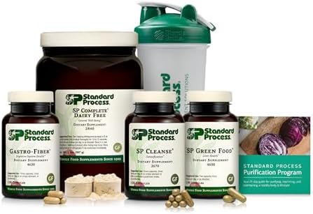 Standard Process Purification Kit with SP Complete Dairy Free and Gastro-Fiber - Detox and Liver Support with Milk Thistle, Rice Protein, Fiber, Choline, and Calcium