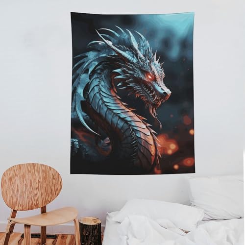 Tenture murale dragon grand format pour dortoir - 7
