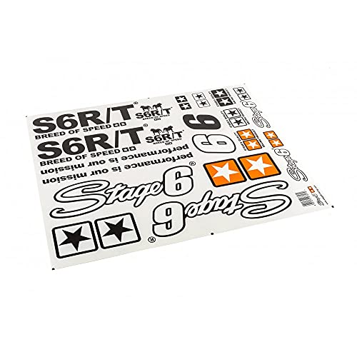 Lot d'autocollants Stage6 MK2 Grand Format Noir (pour Surfaces claires) Cover