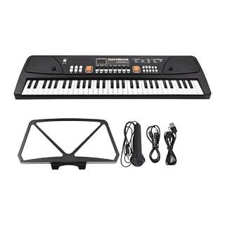 Électronique clavier Piano Orgue Électronique 61 Touches Avec Microphone, Clavier Numérique, Piano Électrique Avec Affichage LED, Double Haut-parleurs Stéréo Intégrés - Les Beatles, Paul McCartney, John Lennon, RIngo Starr, George Harrison