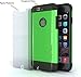 iPhone 6 Case-Cover 4.7 Inch+Tempered Glass Protector, Best for Apple Phone Cases-Heavy Duty Shock Absorbing TPU-Ultra Protective Skin-Seamless-Green