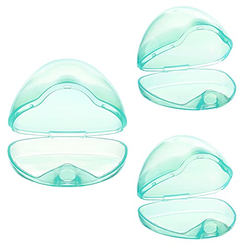 Image of Accmor Pacifier Case, Pacifier Holder Case, Pacifier Container for Travel, BPA Free,Transparent Green, 3 Pack