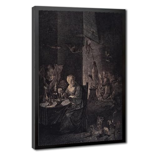 Impression sur toile sabbat des sorcières pour décoration murale de salon