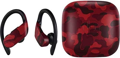 Skinit Decal Audio Skin Compatible with PowerBeats Pro - Red Street Camo Design