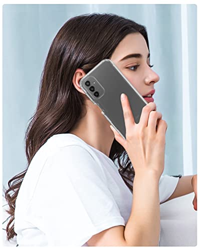 Fntcase For Samsung Galaxy A14 5G Case: Clear Shockproof Protective Phone Case With Built-In Screen Protector - Slim Rugged Dual Layer Full Protection Transparent Tpu Case Bumper Cover (Crystal Clear) #TOP4