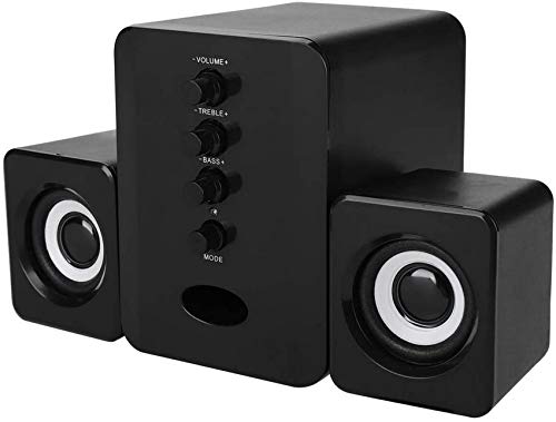 Lautsprecher, 3-Zoll-Basslautsprecher Schwarzer Stereolautsprecher, ABS-Soundbar, 4-W-Laptop-Desktop für Mobiltelefone