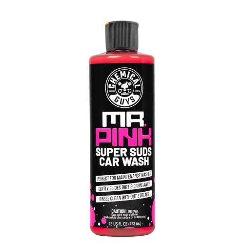 Image of Chemical Guys, Mr. Pink pH-Balanced Car Wash Soap for Foam Cannons, 16 oz | Thick foaming suds lift dirt and grime in foam cannons, blasters or buckets, gentle on wax, sealant and ceramic