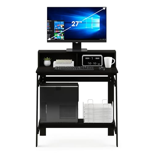 Furinno Simplistic a Frame Computer Desk, Espresso - image 6