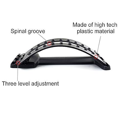 LcFun Back Massage Stretcher Arch Black Magic Message Stretcher Back Stretcher Lumbar Support Device Relax Mate Spine Pain Relief Chiropractic