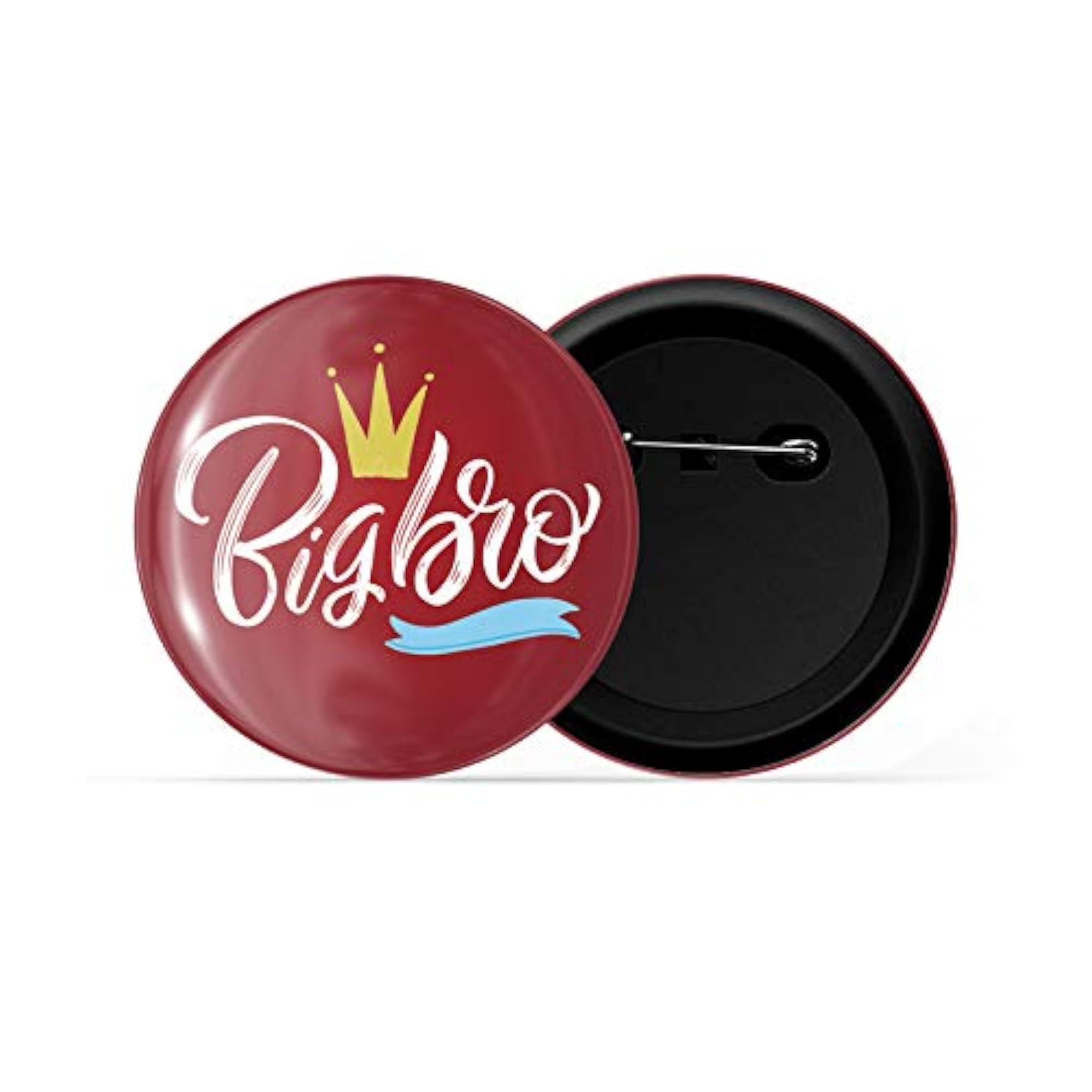 Red Glossy Finish Pin Badge Pack of 1