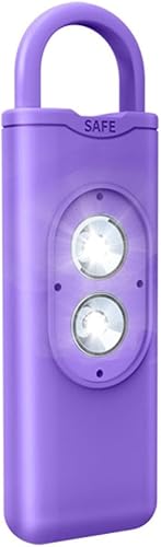 Miniatura 1 de Personal Alarm with 130dB Siren and Dual Strobe LED Lights for Self Defense, White