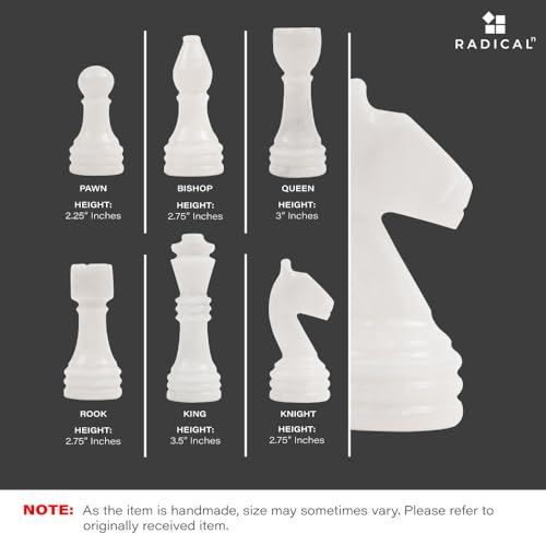 Radicaln Marble Chess Set 15" Juego de Mesa de Lujo miniatura 6